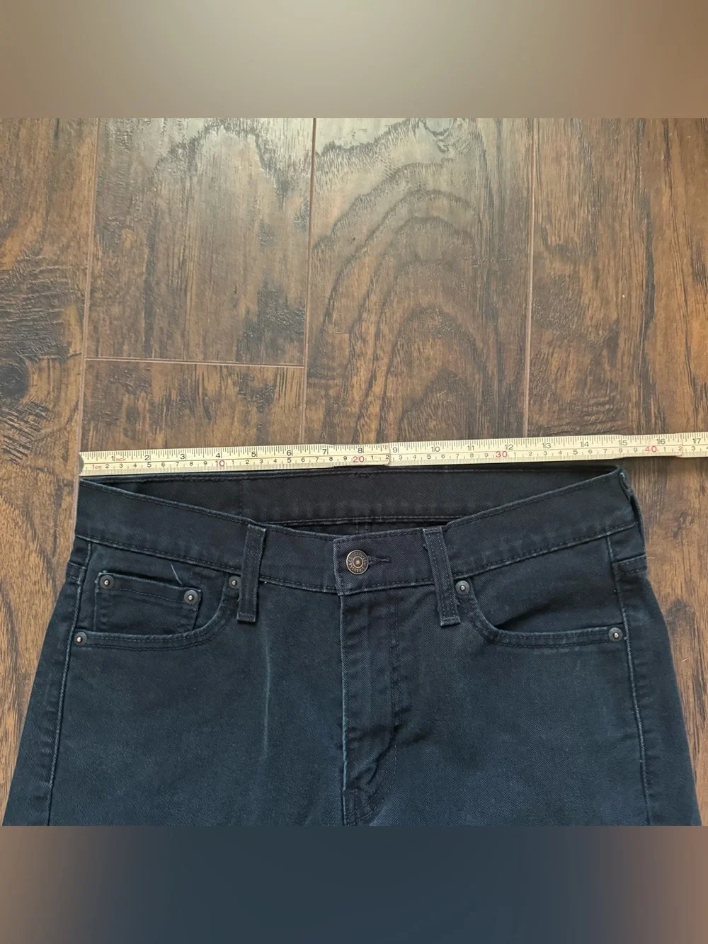 Levi's 513 Black Slim Straight Jeans